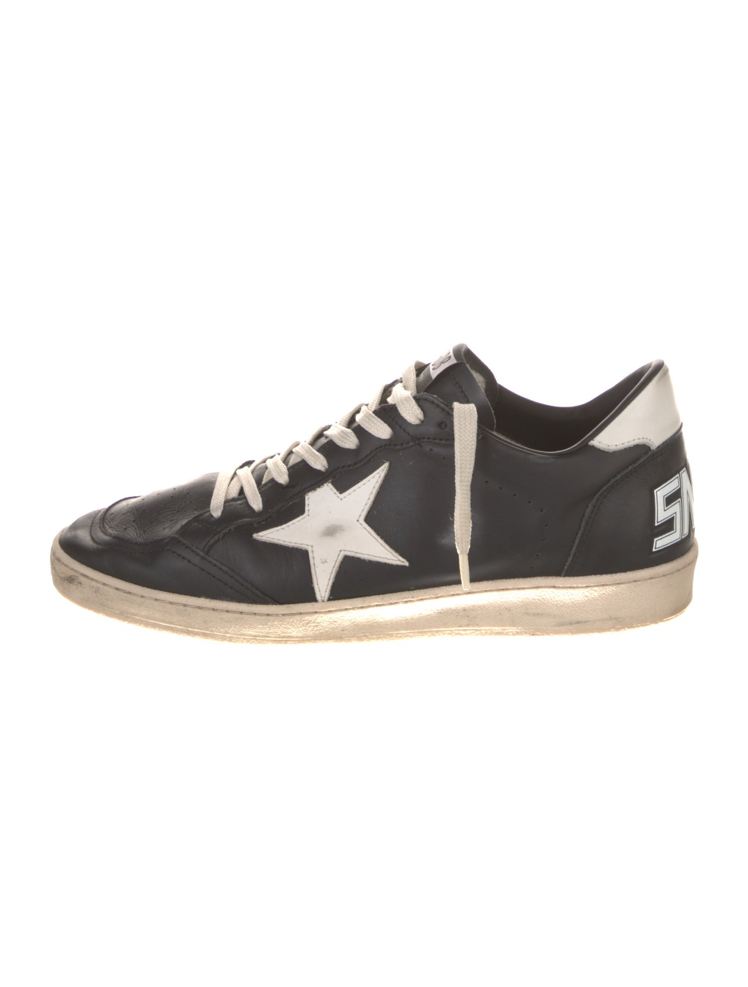 Golden Goose Leather Printed Sneakers